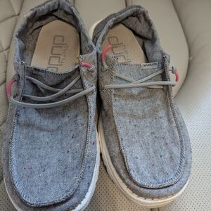 Hey Dude Wendy Confetti Black Loafers